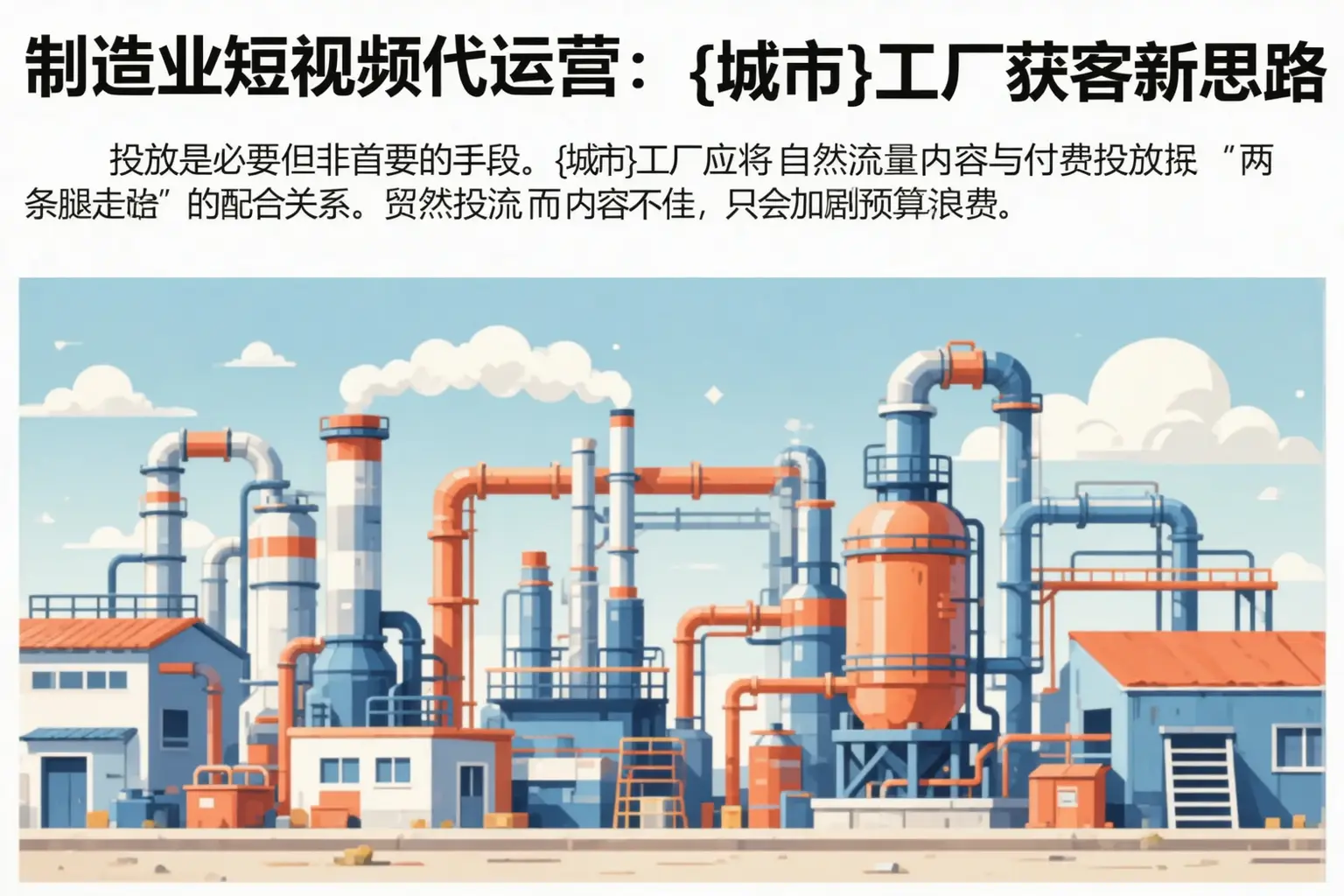 制造业短视频代运营：辽源工厂获客新思路