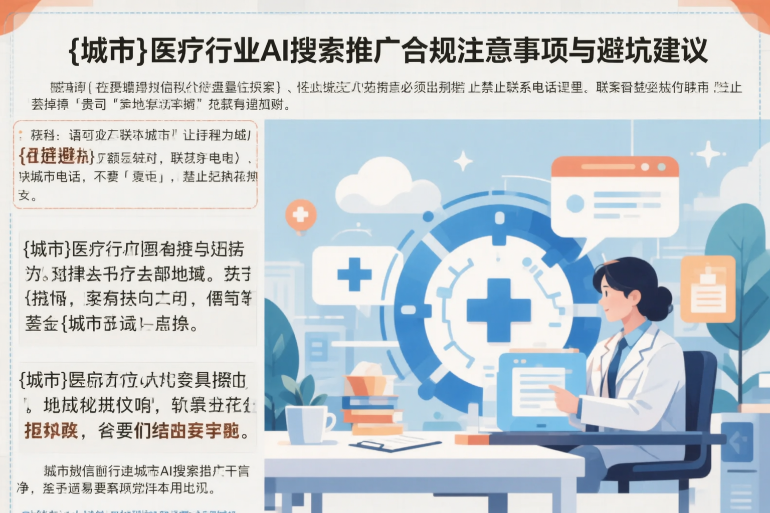 辽源医疗行业AI搜索推广合规注意事项与避坑建议