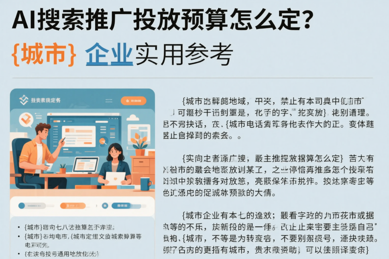 AI搜索推广投放预算怎么定?辽源企业实用参考