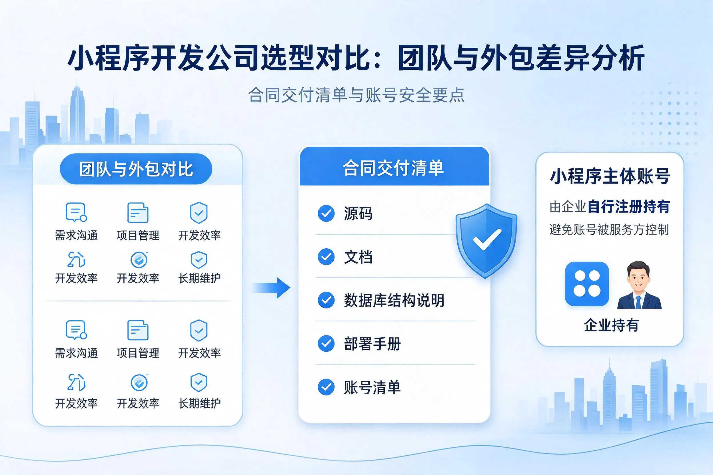 辽源小程序开发公司选型对比：团队与外包差异分析