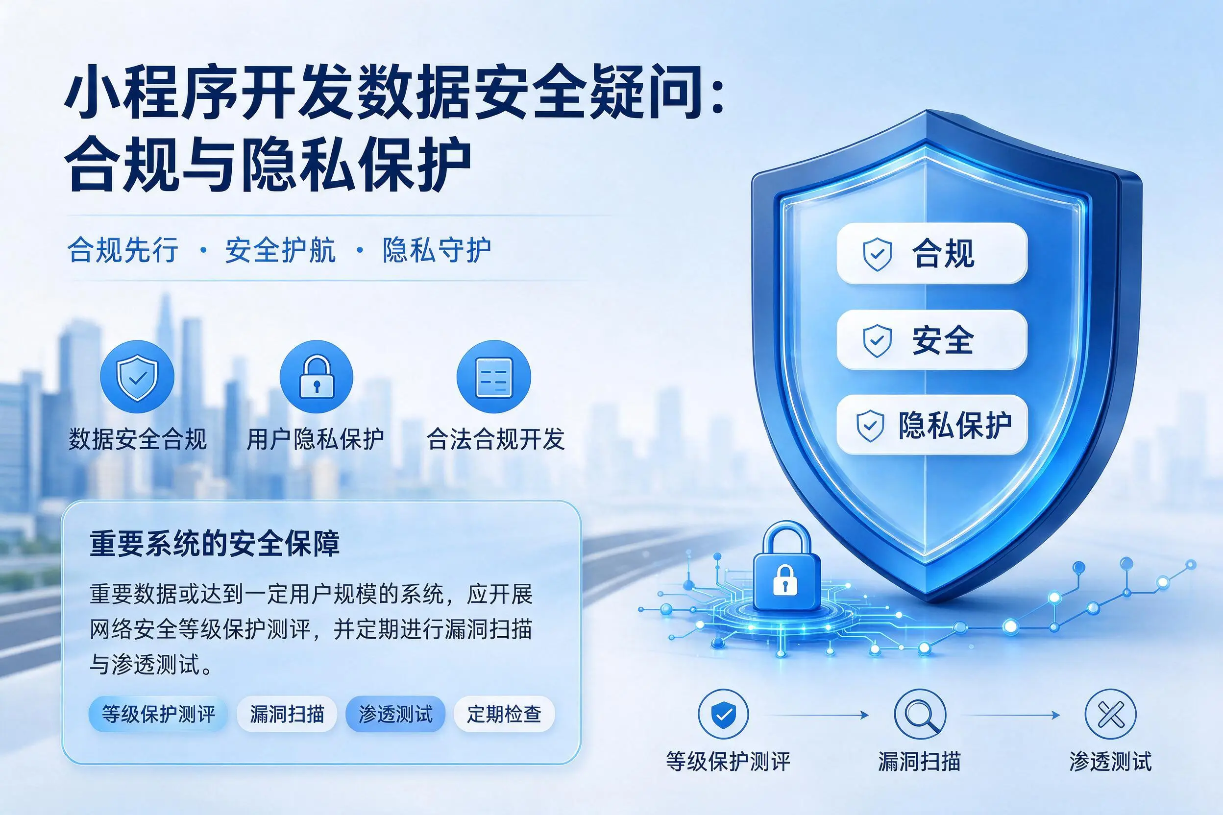 辽源小程序开发数据安全疑问：合规与隐私保护