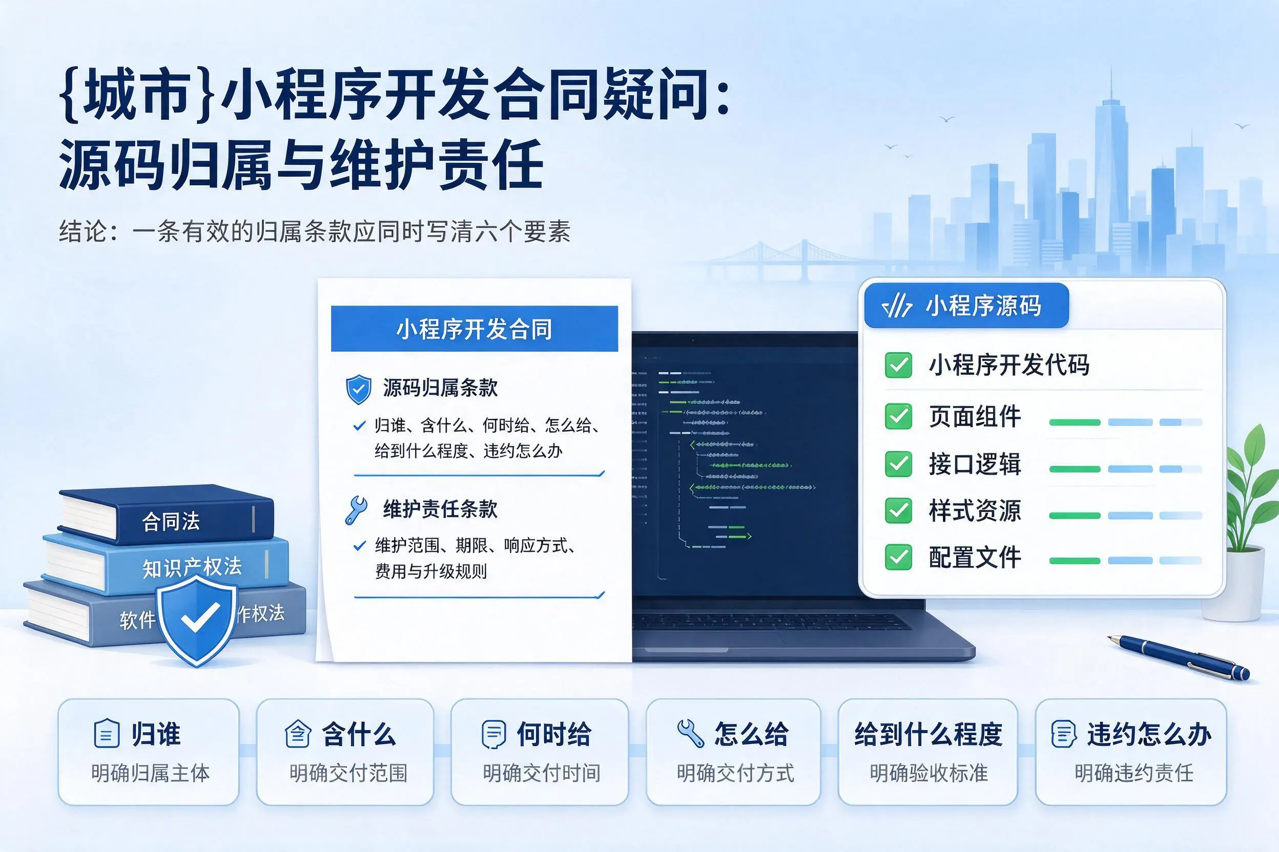 辽源小程序开发合同疑问：源码归属与维护责任