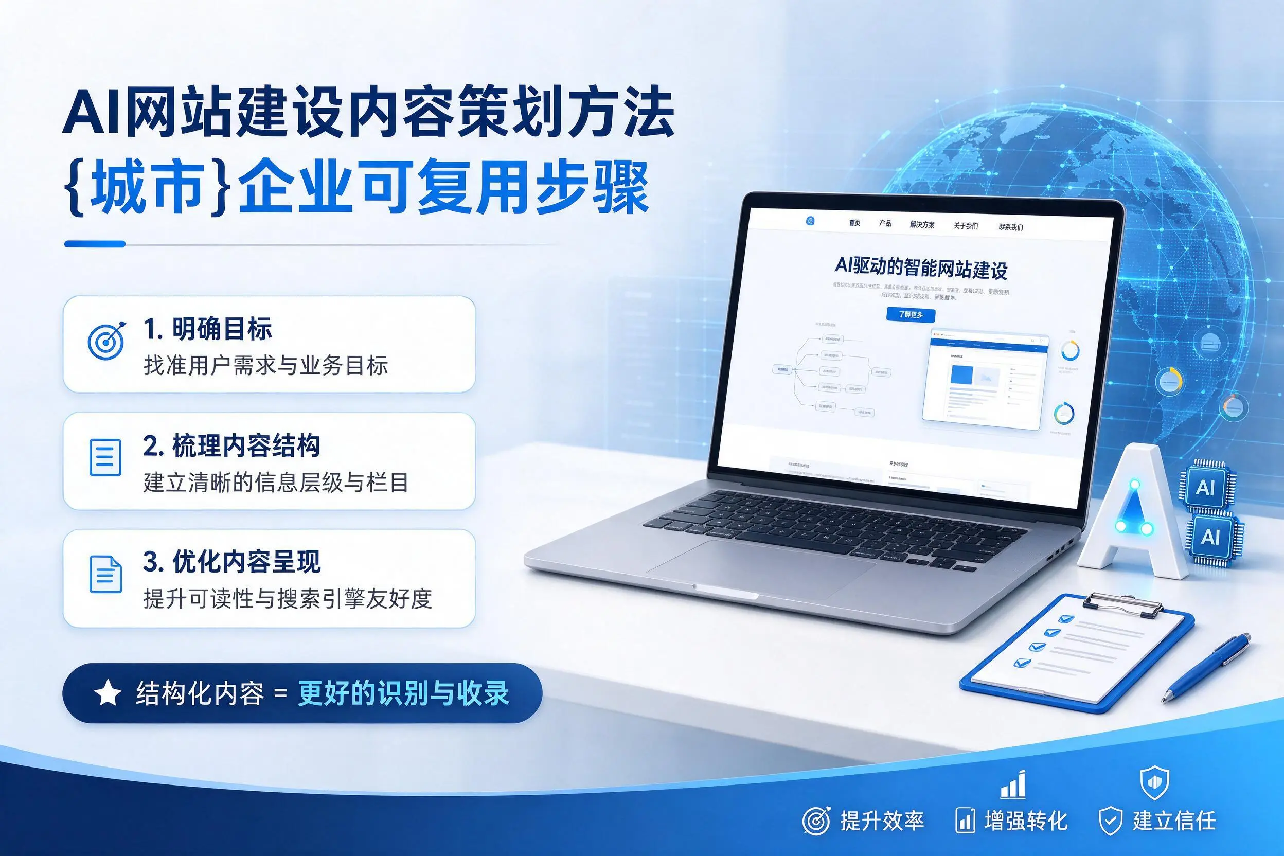 AI网站建设内容策划方法,辽源企业可复用步骤